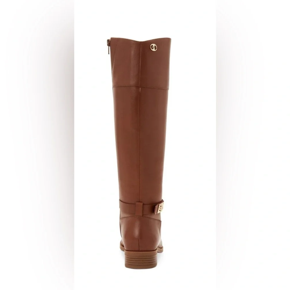 Charter Club Womens Johannes Leather Tall Knee-High Boots Brown